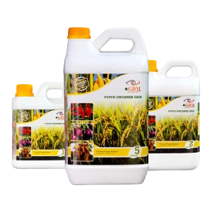 Produk GDM - Pupuk Organik Cair Spesialis Tanaman Pangan Lengkap. Varian 1 liter, 2 liter, dan 5 liter