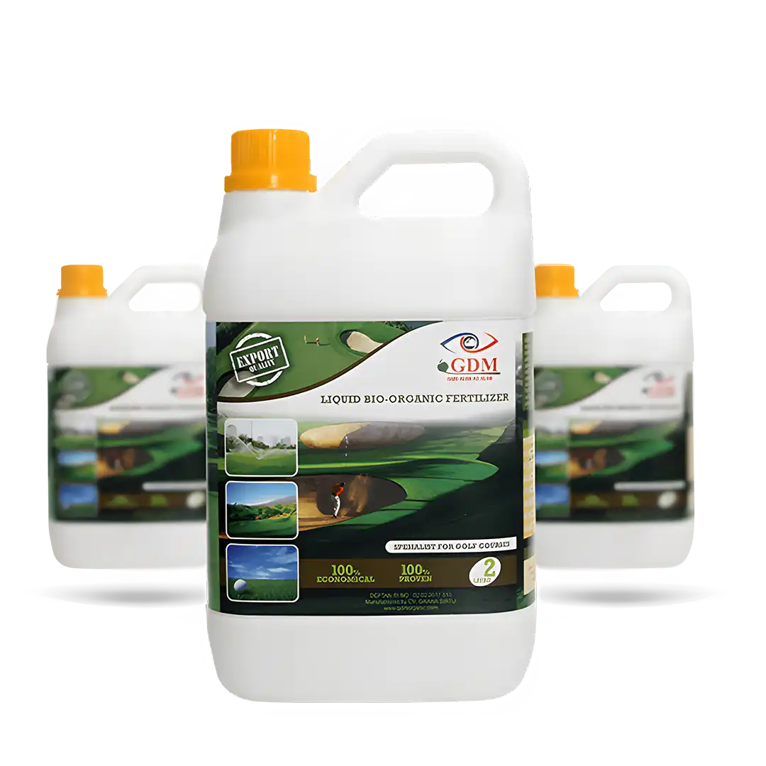Produk GDM - Pupuk Organik Cair Spesialis Lapangan Golf Lengkap. Varian 2 liter