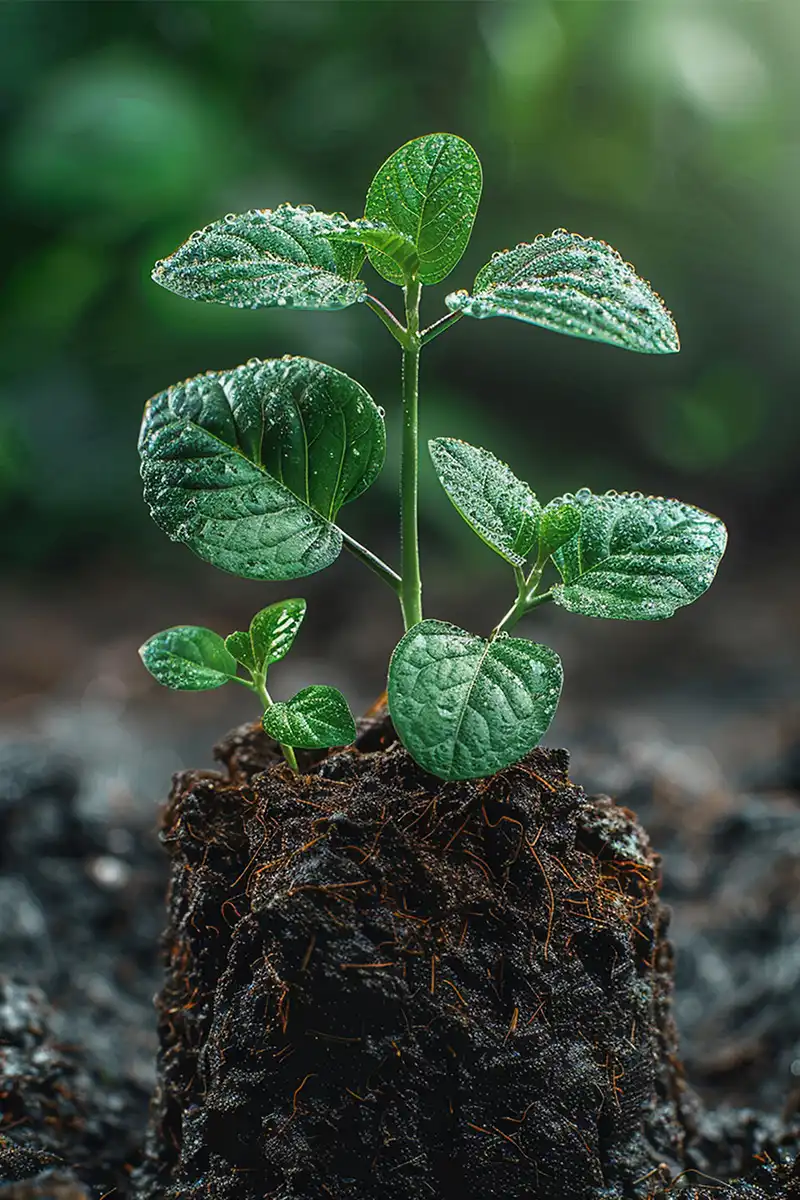Gambar banner mobile tanah yang asri dan subur dengan tumbuhan hijau berkat pembenah tanah organik GDM Black BOS (Bio Organic Stimulant)