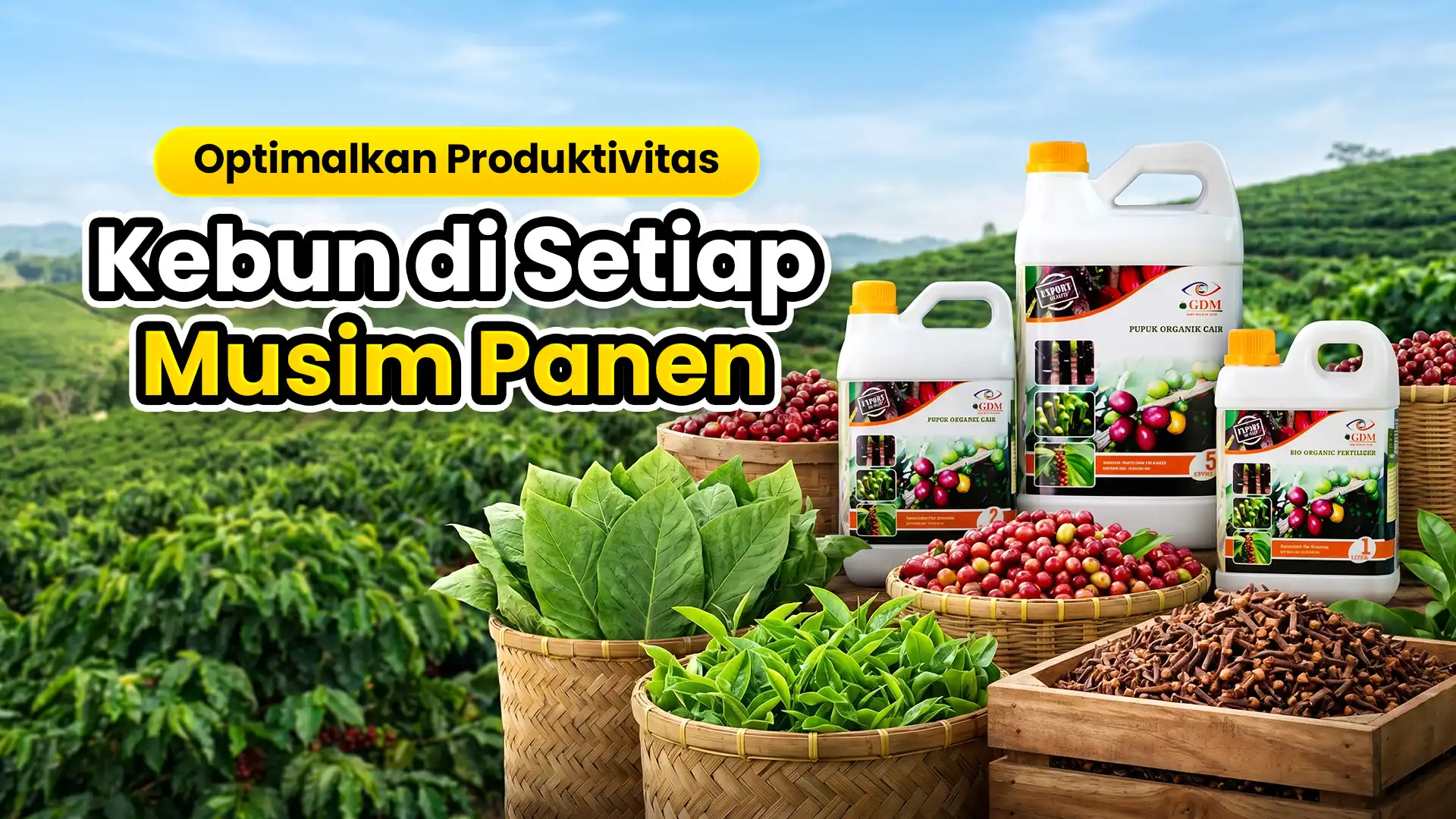 Banner Desktop Pupuk Organik Cair Spesialis Perkebunan GDM - Maksimalkan Panen Kebun di Setiap Musim