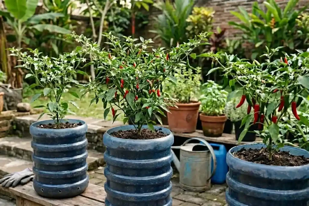 cara menanam cabe di galon bekas