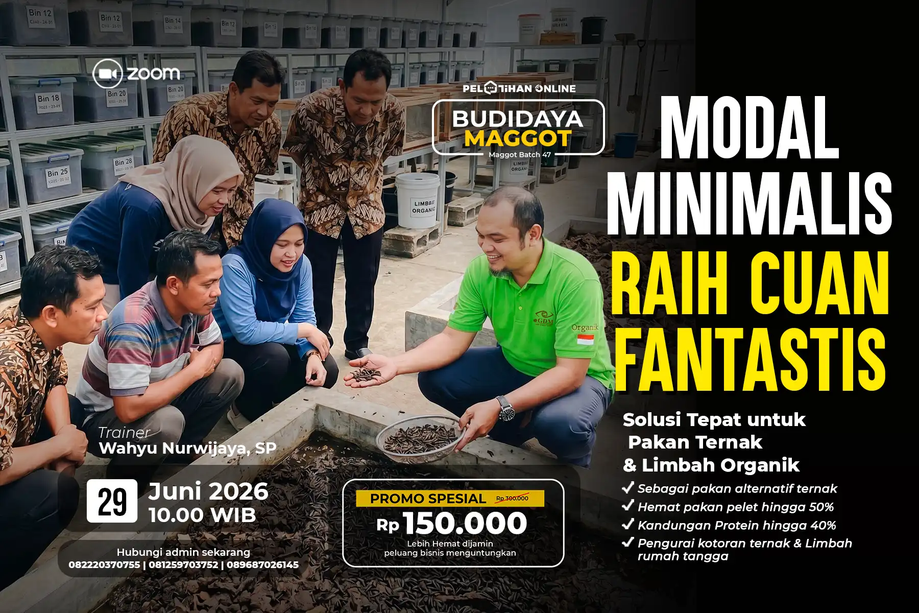 Banner Desktop Pelatihan Magot Batch 47