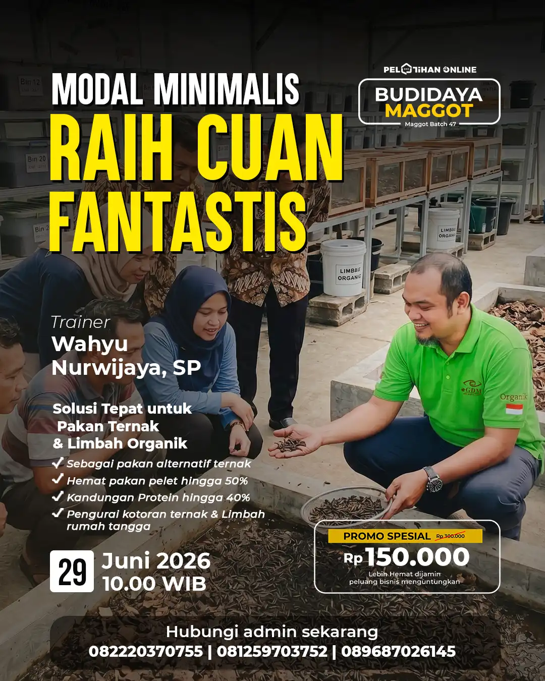 Banner Mobile Pelatihan Magot Batch 47