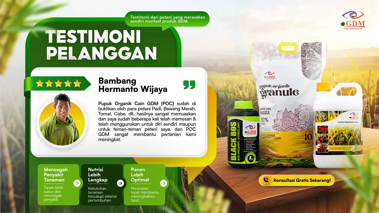 GDM Banner - Testimoni - Pupuk Organik GDM