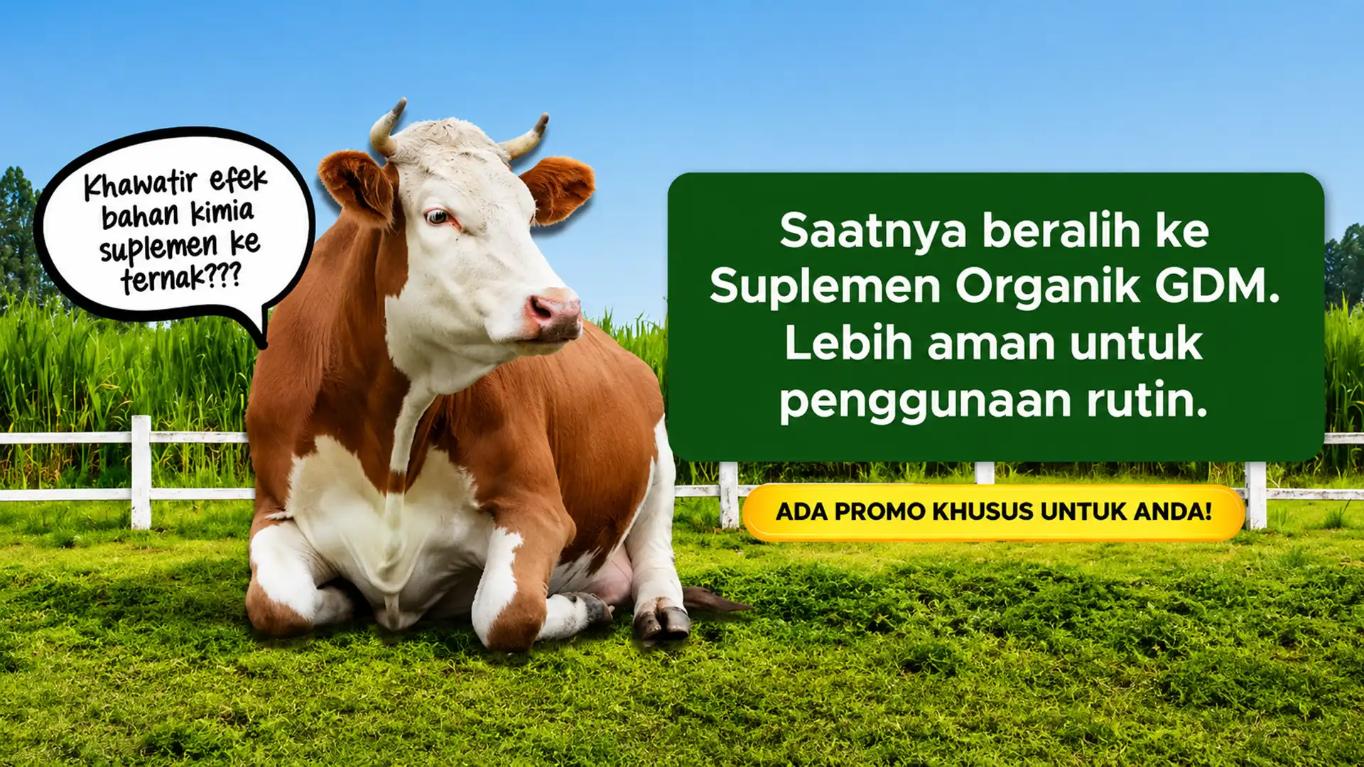 Promo Khusus Suplemen Organik Cair GDM Spesialis Peternakan