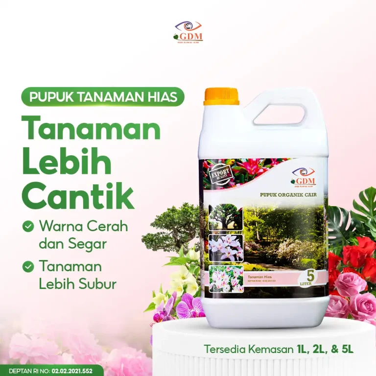 3 Pupuk organik cair GDM spesialis tanaman hias membuat tanaman lebih cantik