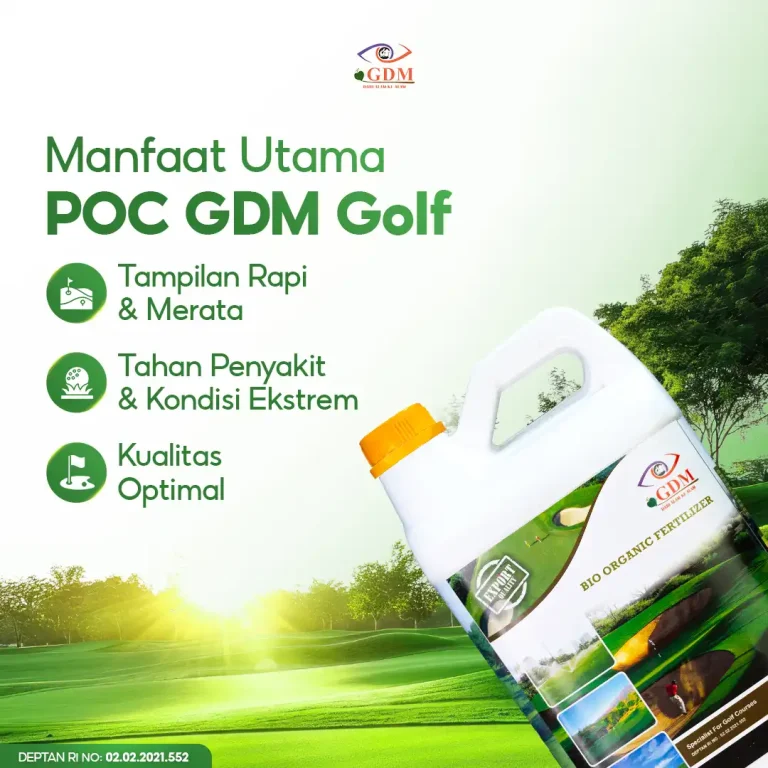 5 Beberapa manfaat utama dari pupuk organik cair GDM spesialis lapangan golf