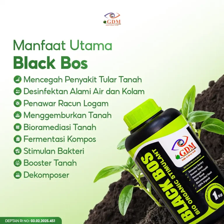 5 Berbagai Manfaat utama pupuk pembenah tanah organik GDM black BOS