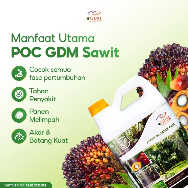 5 Manfaat utama menggunakan pupuk organik cair GDM spesialis kelapa sawit